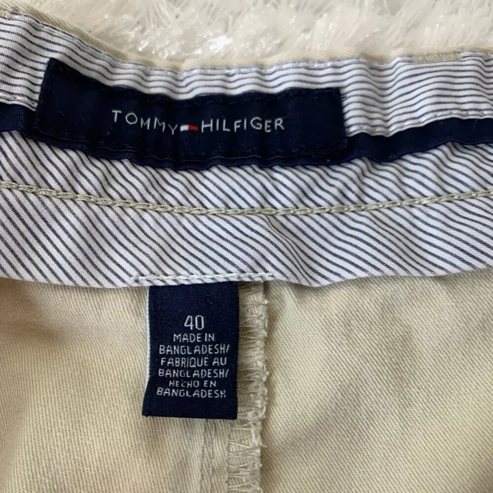 Tommy Hilfiger Beige Chino Shorts Sz 40 Grunge